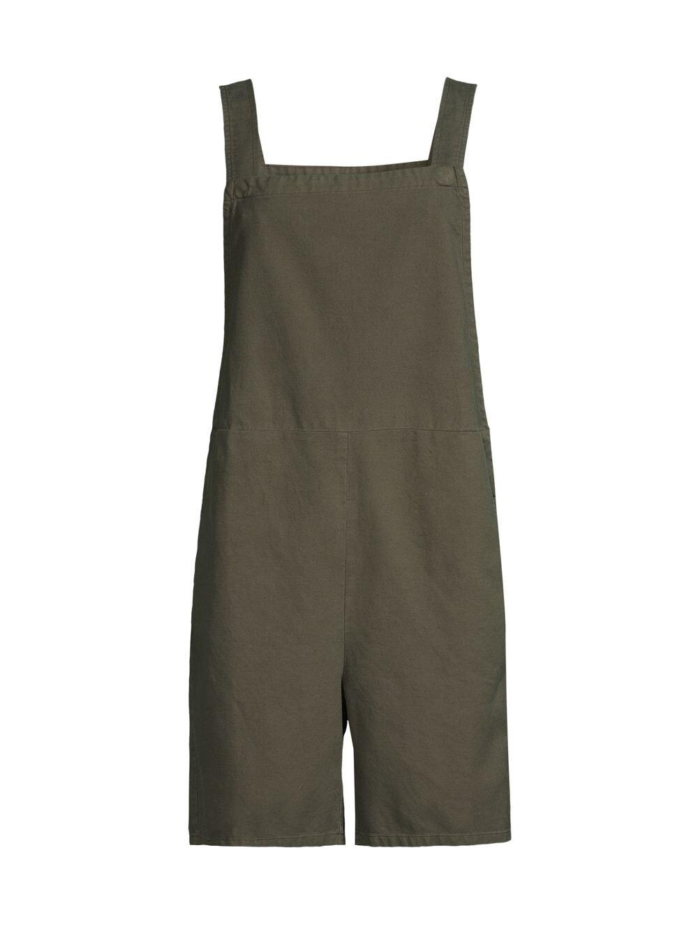 

Короткий комбинезон из смесового хлопка Eileen Fisher, зеленый