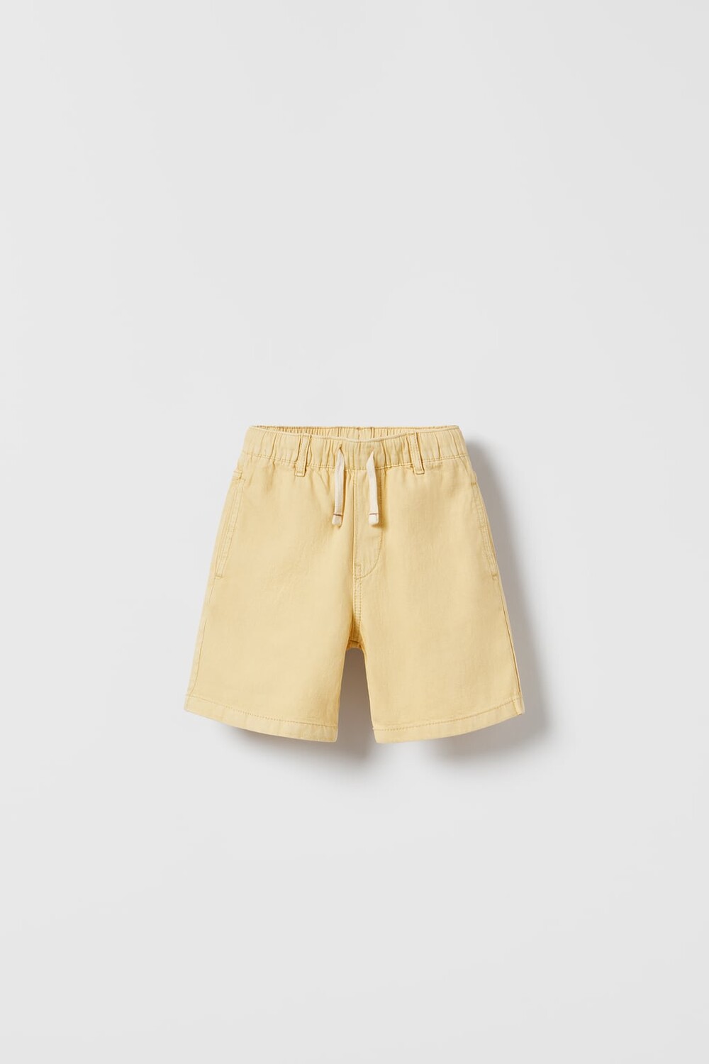 

Саржевые шорты-бермуды ZARA, солома