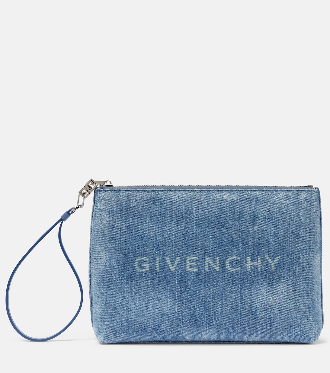 

Хлопковый клатч с логотипом Givenchy, синий