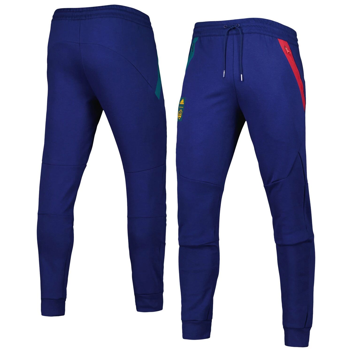 Мужские дорожные брюки темно-синего цвета LA Galaxy 2023 Player Club adidas