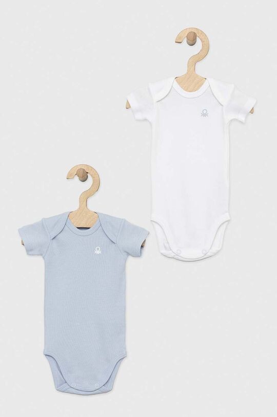 

Комплект из 2 хлопковых боди для малышей United Colors of Benetton, синий