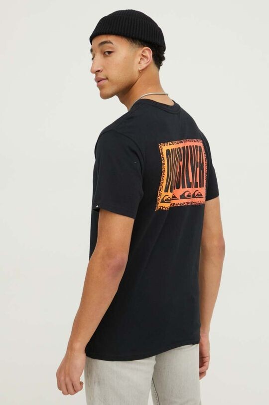 

Хлопковая футболка Quiksilver, черный