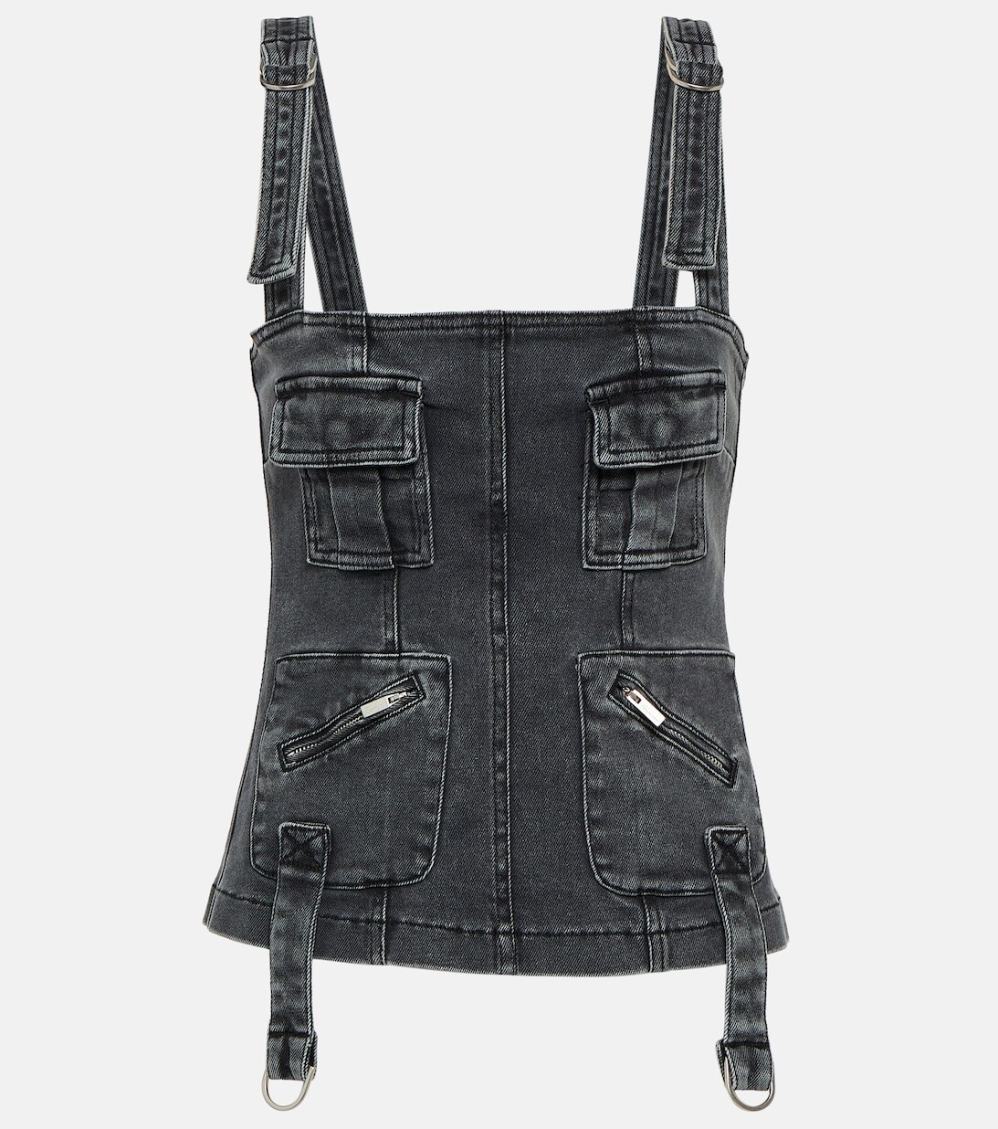 

Джинсовый топ BLUMARINE, черный