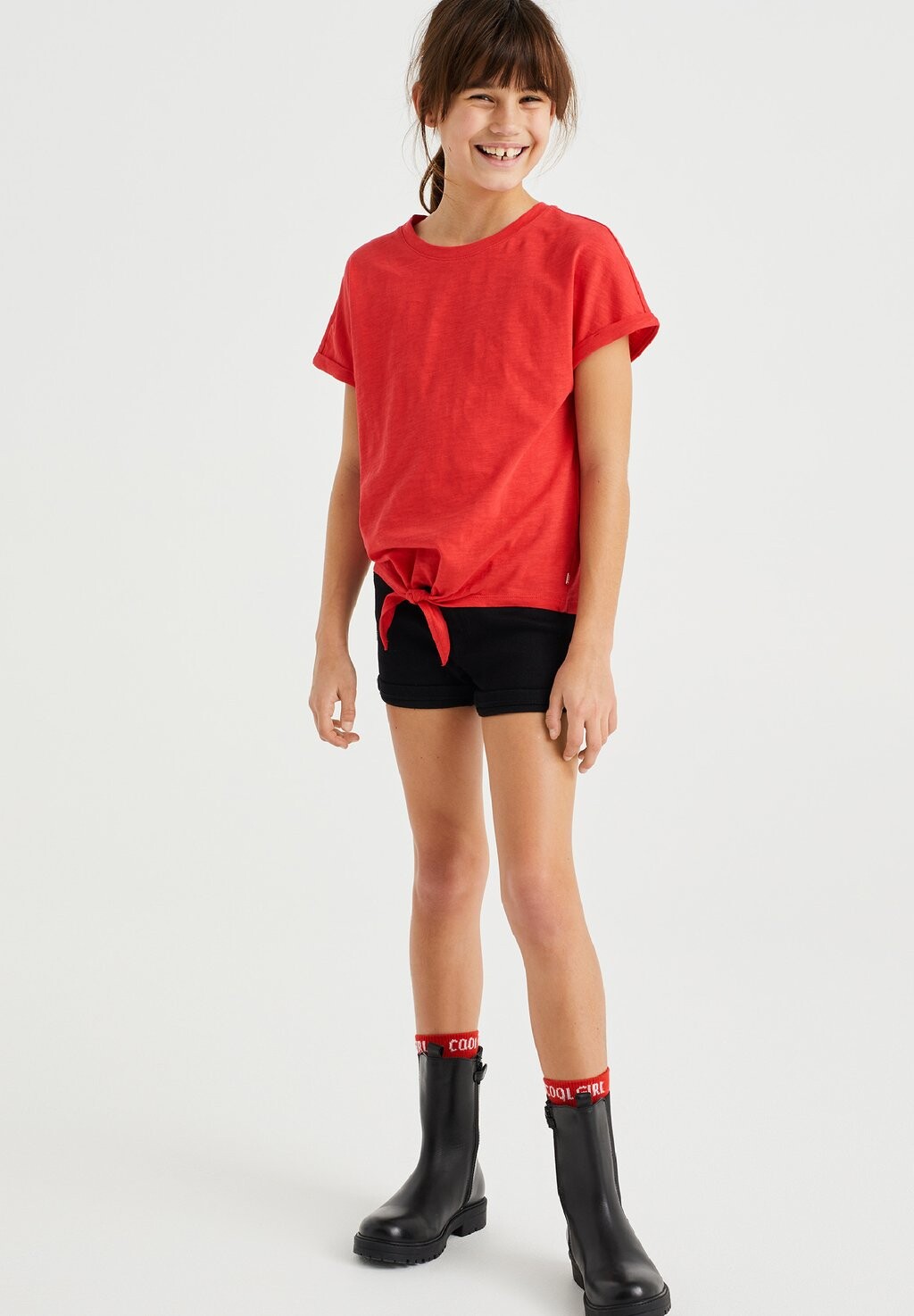 

Футболка с принтом MET KNOOPDETAIL WE Fashion, цвет red