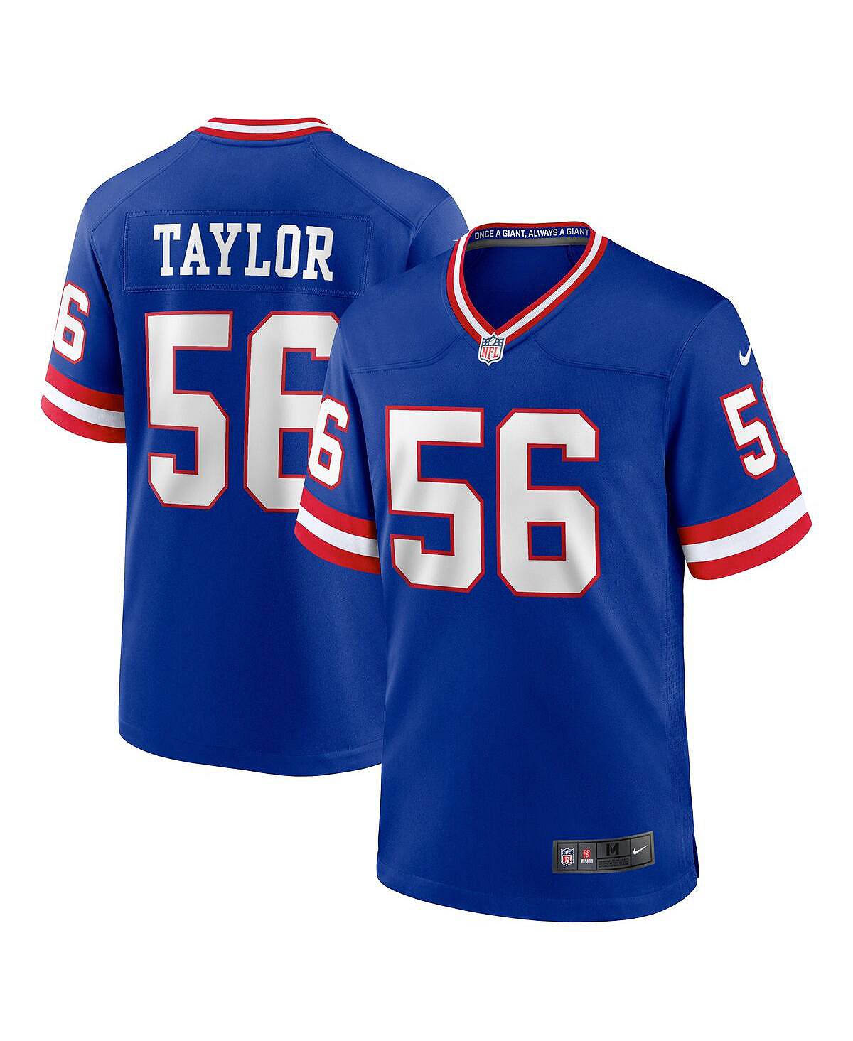 Мужское классическое джерси для игроков в отставке Lawrence Taylor Royal New York Giants Nike