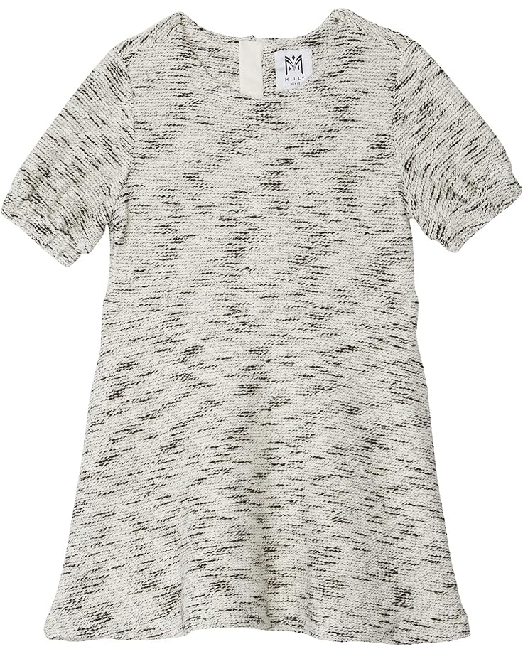 Платье MILLY MINIS Julie Yarn-Dye Knit Dress, черный/белый косметичка milly 20х25 белый