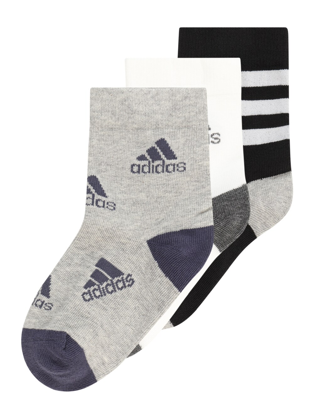 футболка adidas размер m черный белый Спортивные носки ADIDAS PERFORMANCE Graphic, серый/черный/белый