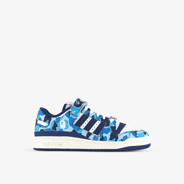 

Кожаные низкие кроссовки adidas x BAPE Forum 84 Adidas, синий