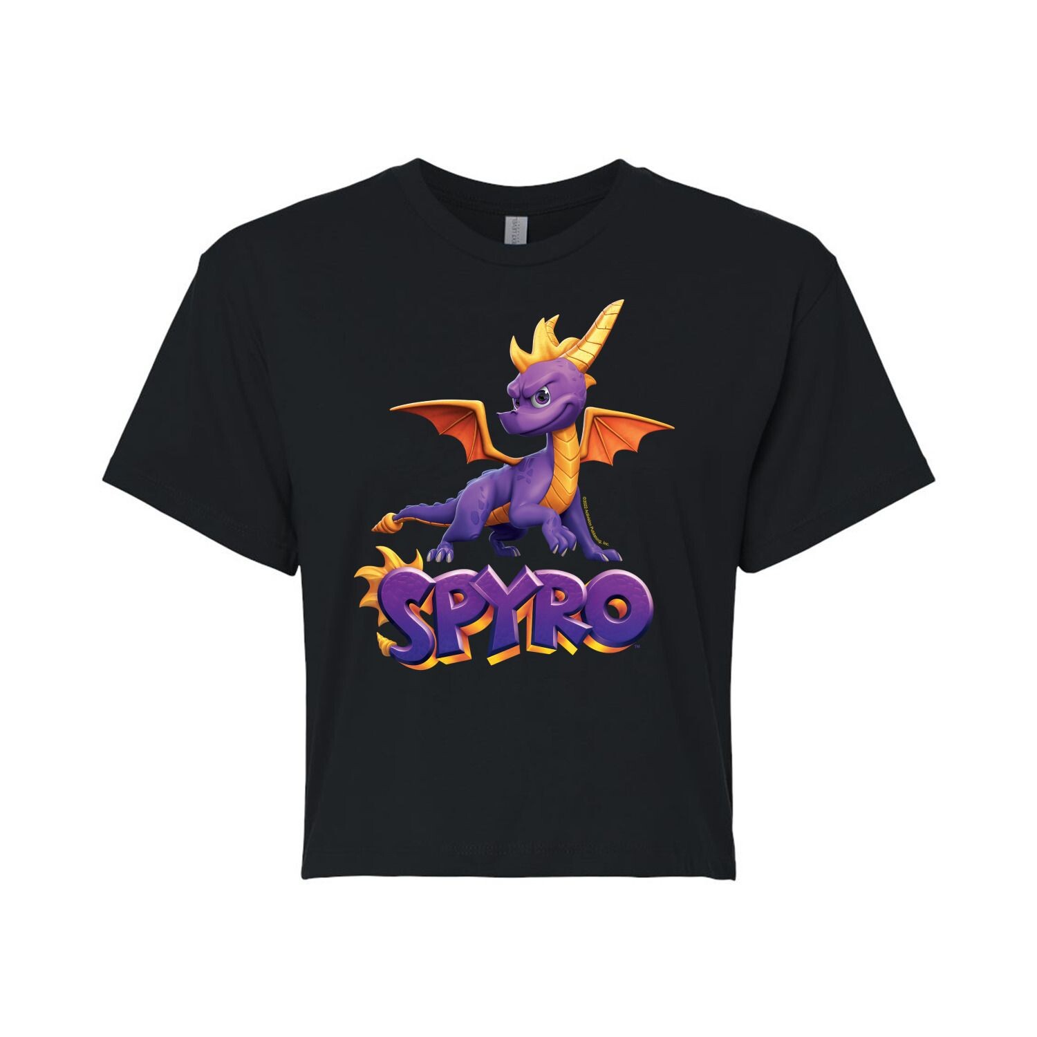 

Укороченная футболка с рисунком Spyro Pose и логотипом Juniors Licensed Character