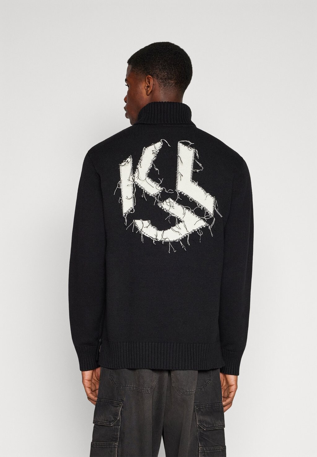 

Джемпер Destructed Logo Karl Lagerfeld, черный