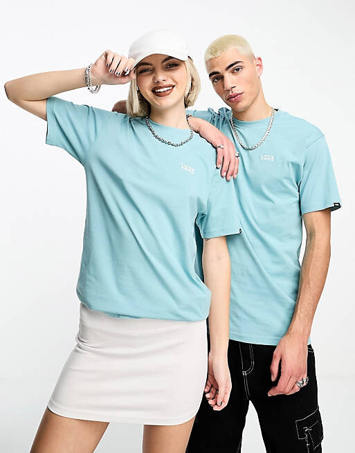 

Синяя футболка унисекс с логотипом на левой стороне груди Vans, Синий