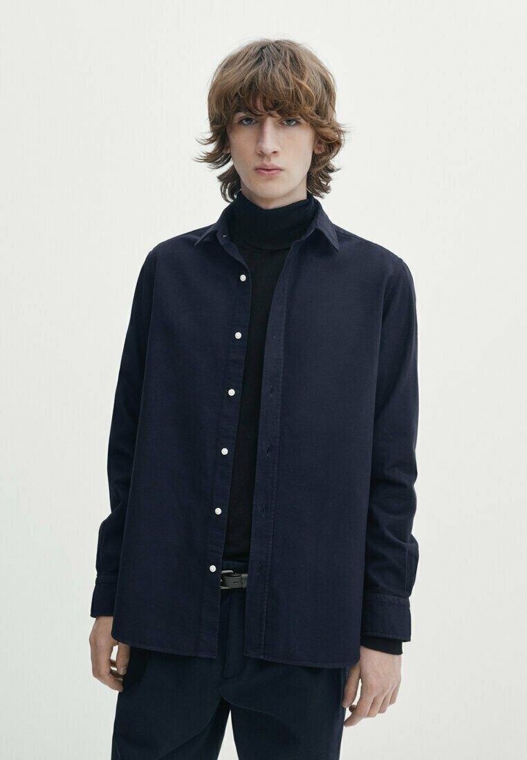 

Рубашка Massimo Dutti, цвет dark blue