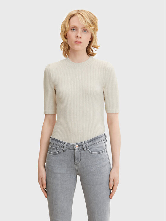 

Узкая блузка Tom Tailor Denim, бежевый