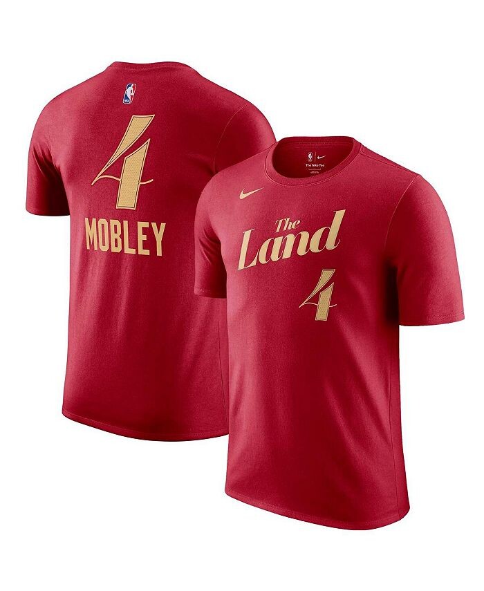 

Мужская футболка с именем и номером Evan Mobley Wine Cleveland Cavaliers 2023/24 City Edition Nike, фиолетовый