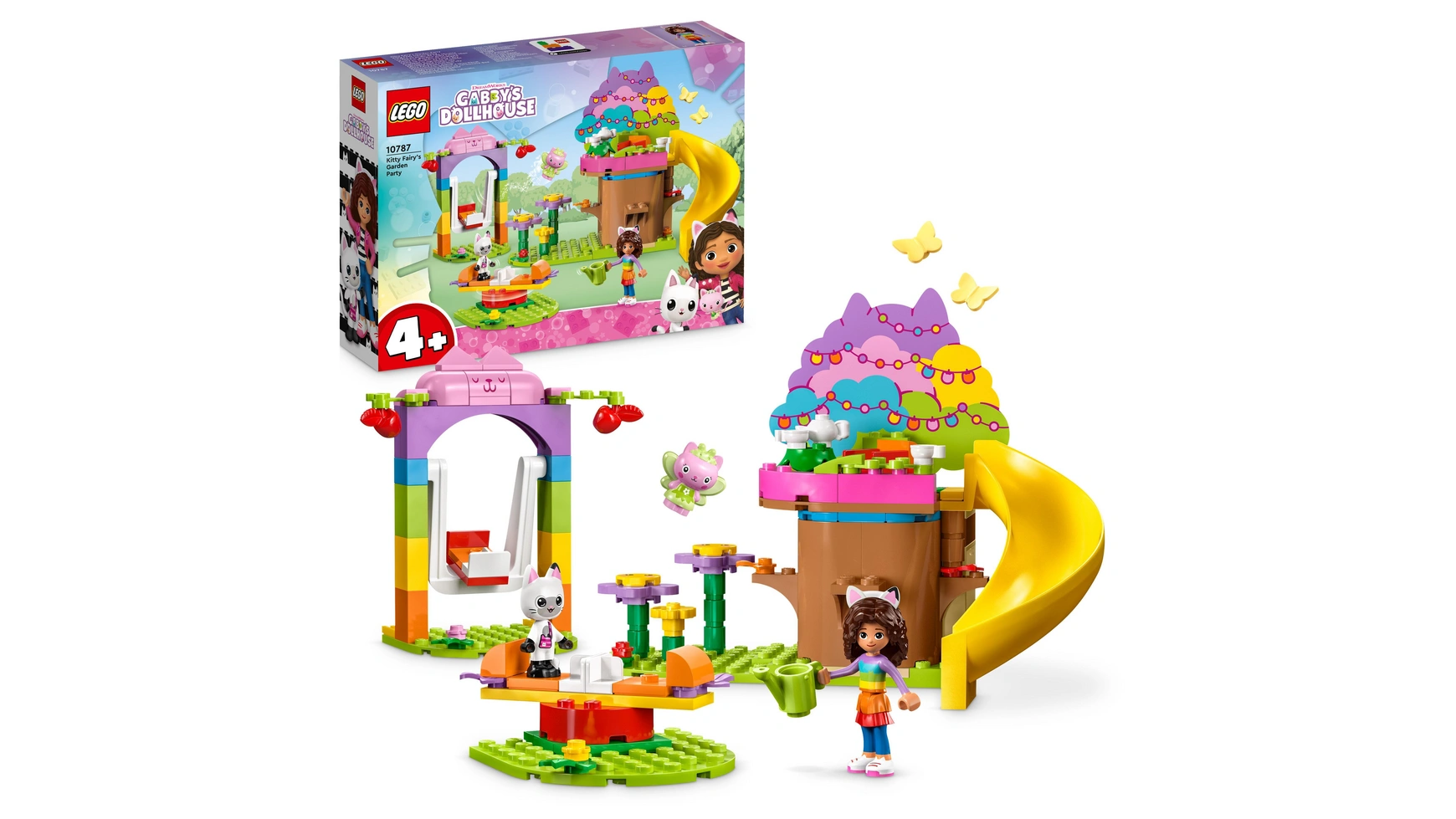 Lego Gabby's Dollhouse Вечеринка в саду Китти Фи m wood кукольный домик мелодия mw 3027 нежно розовый
