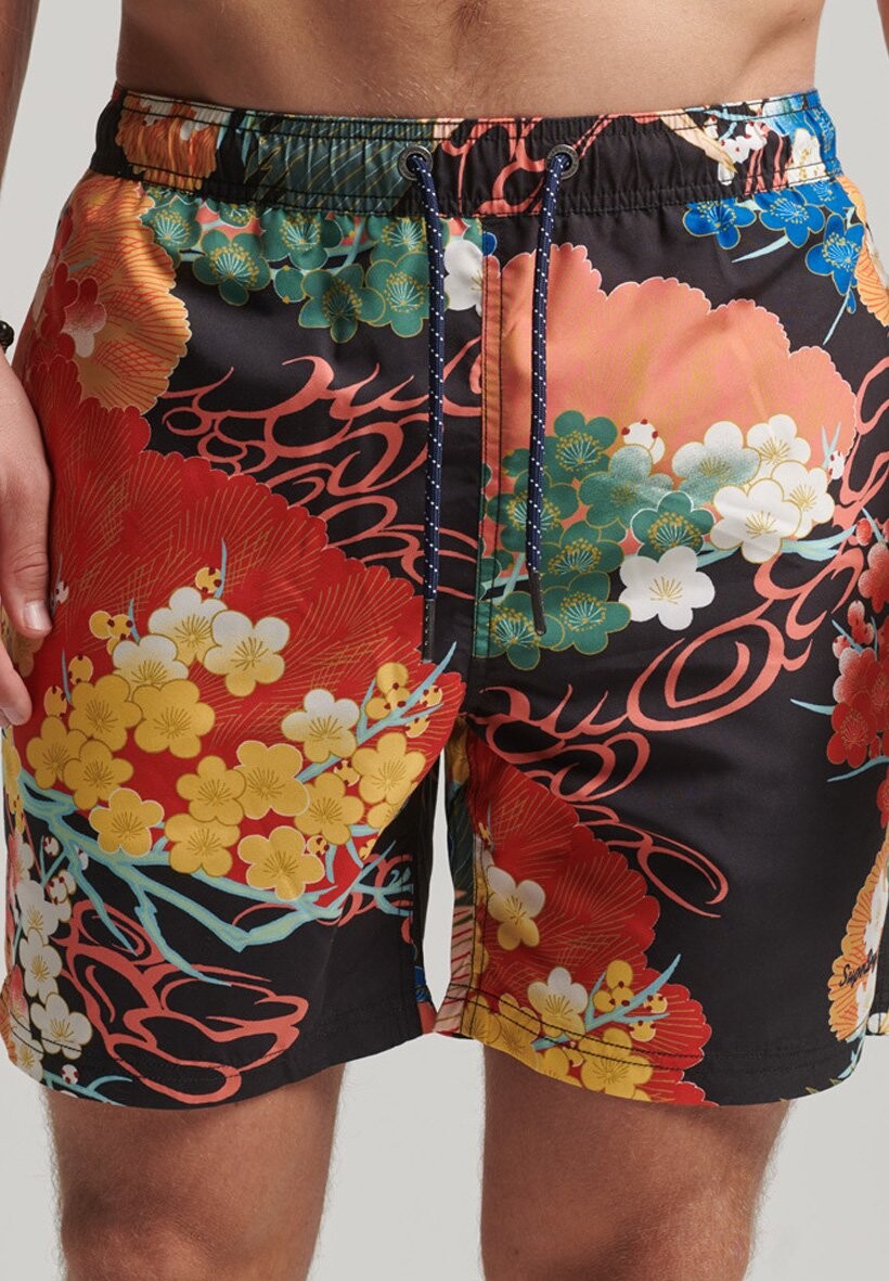

Шорты для плавания Hawaiian Superdry, цвет momotose red mix print