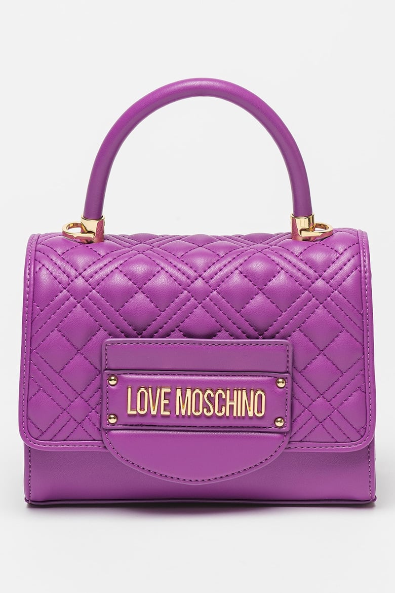 

Сумка из экокожи со съемным ремнем через плечо Love Moschino, фиолетовый