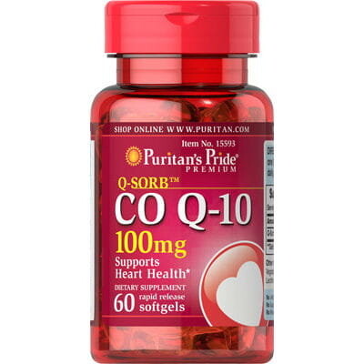 

Puritan's Pride, Коэнзим Q10 100 мг Co Q10, 60 капсул