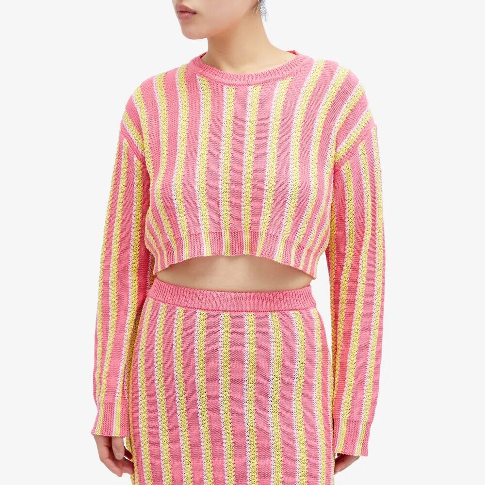 

Marni Повседневный свитер с круглым вырезом, розовый