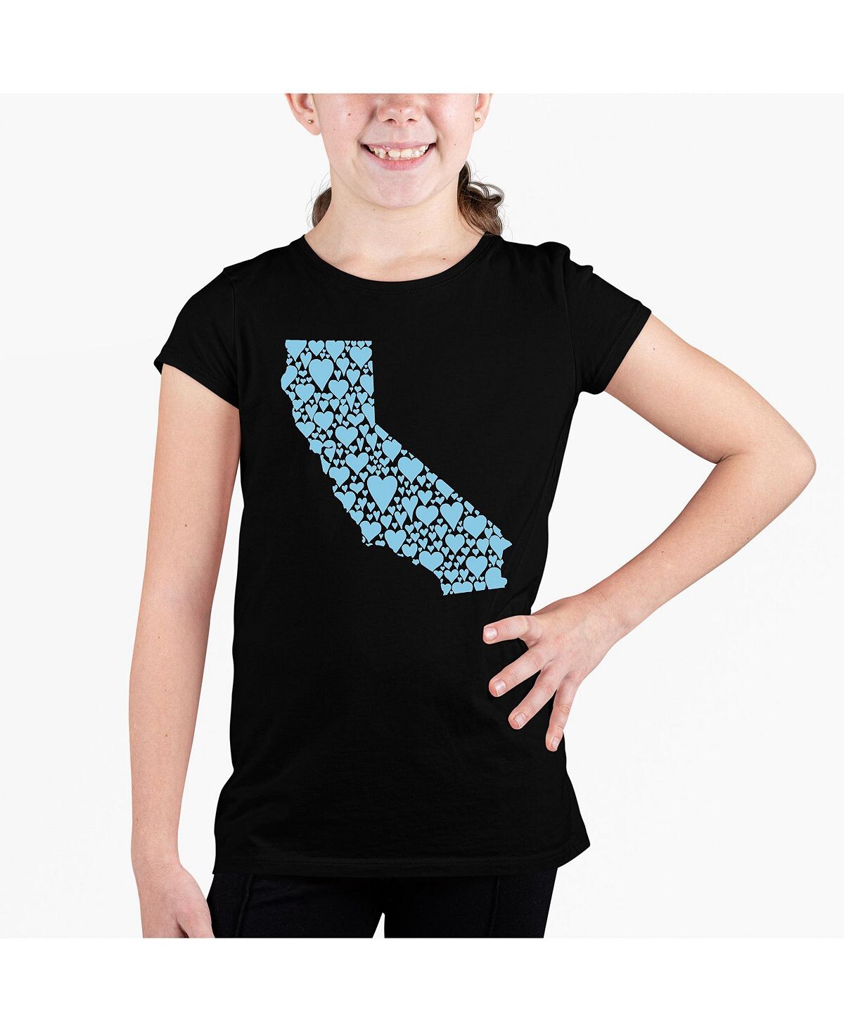 

Футболка с надписью «Big Girl's Word Art» — California Hearts LA Pop Art