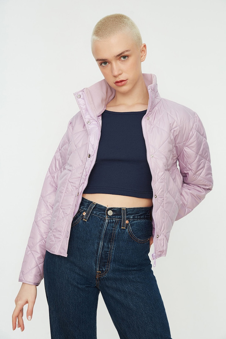 Легкая стеганая куртка Trendyol, фиолетовый
