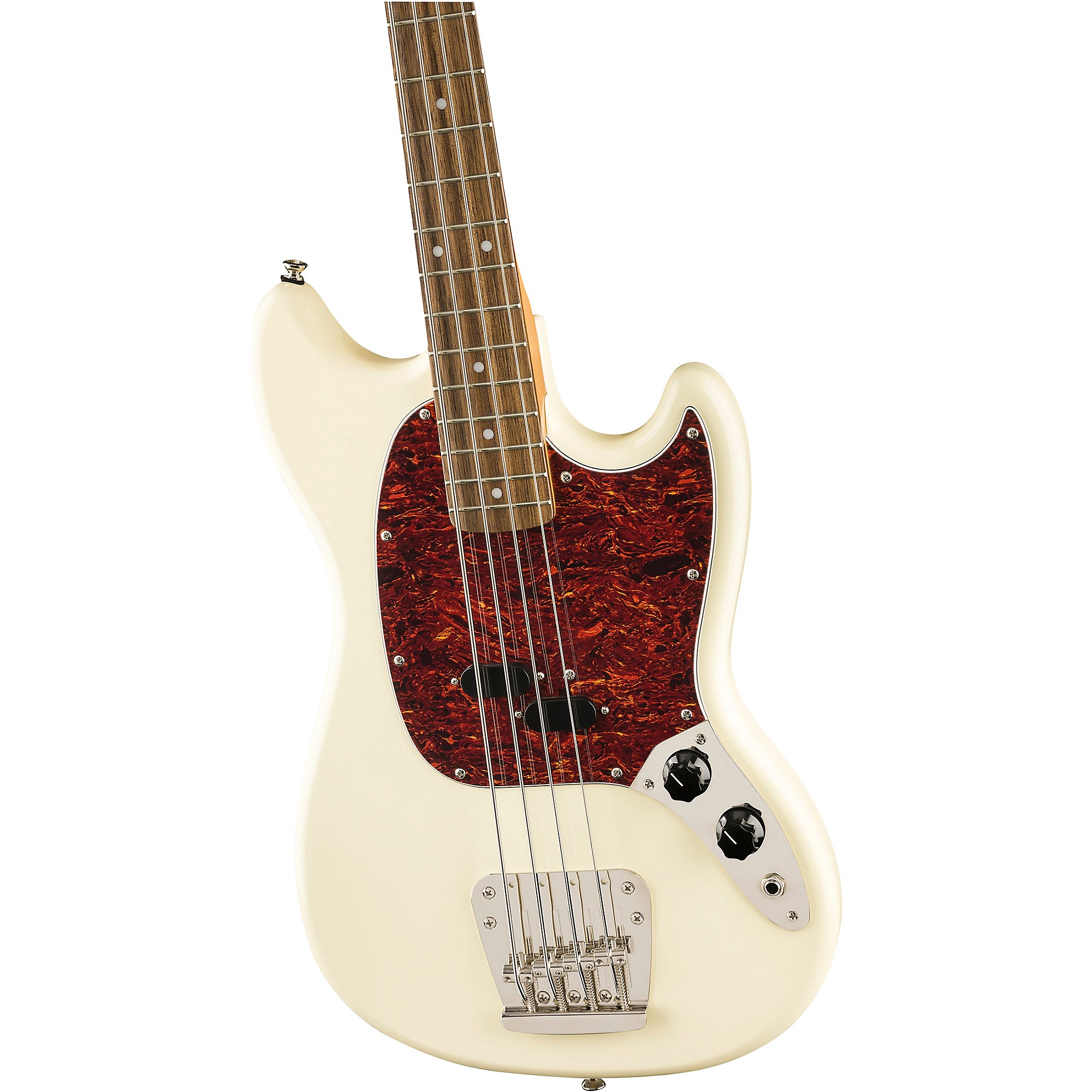 цена Squier Classic Vibe '60s Mustang Bass Olympic Белый