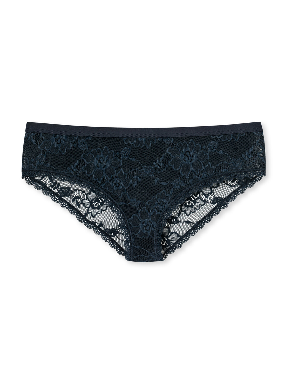 Трусы Schiesser Brazilian Hipster Pure Lace, темно синий