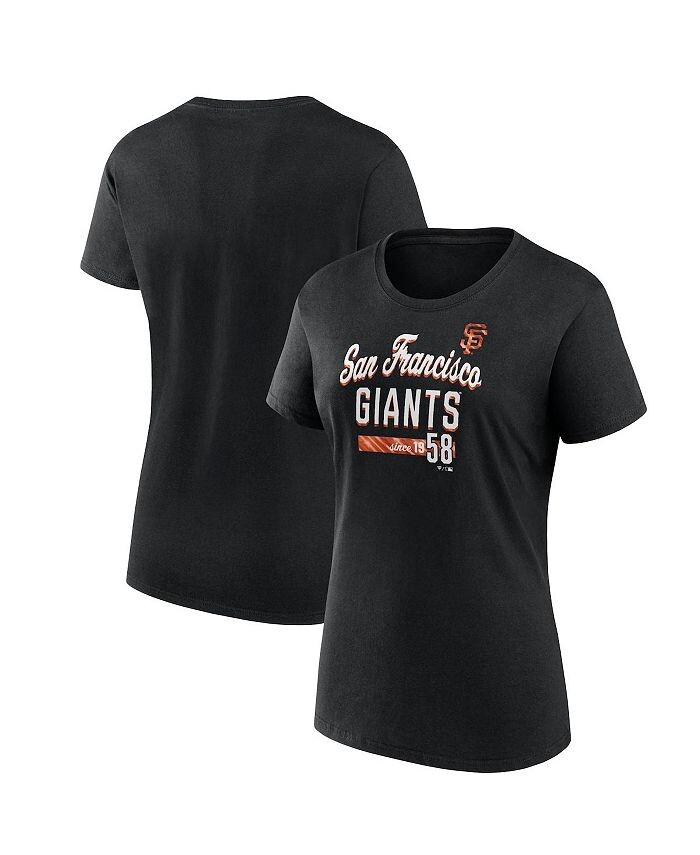 

Женская черная футболка с логотипом San Francisco Giants Fanatics, черный
