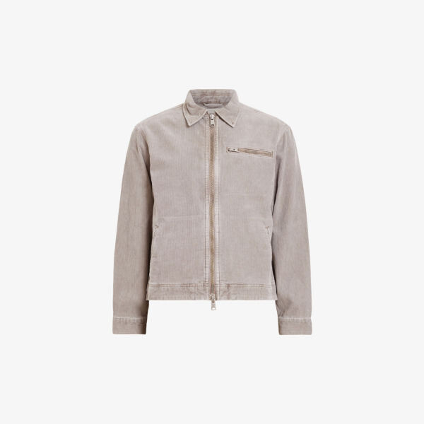

Kippax вельветовая куртка с карманами на молнии Allsaints, серый