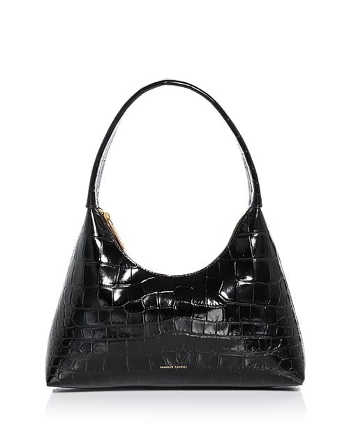 

Хобо Candy Mini Croc с тиснением Mansur Gavriel, цвет Black