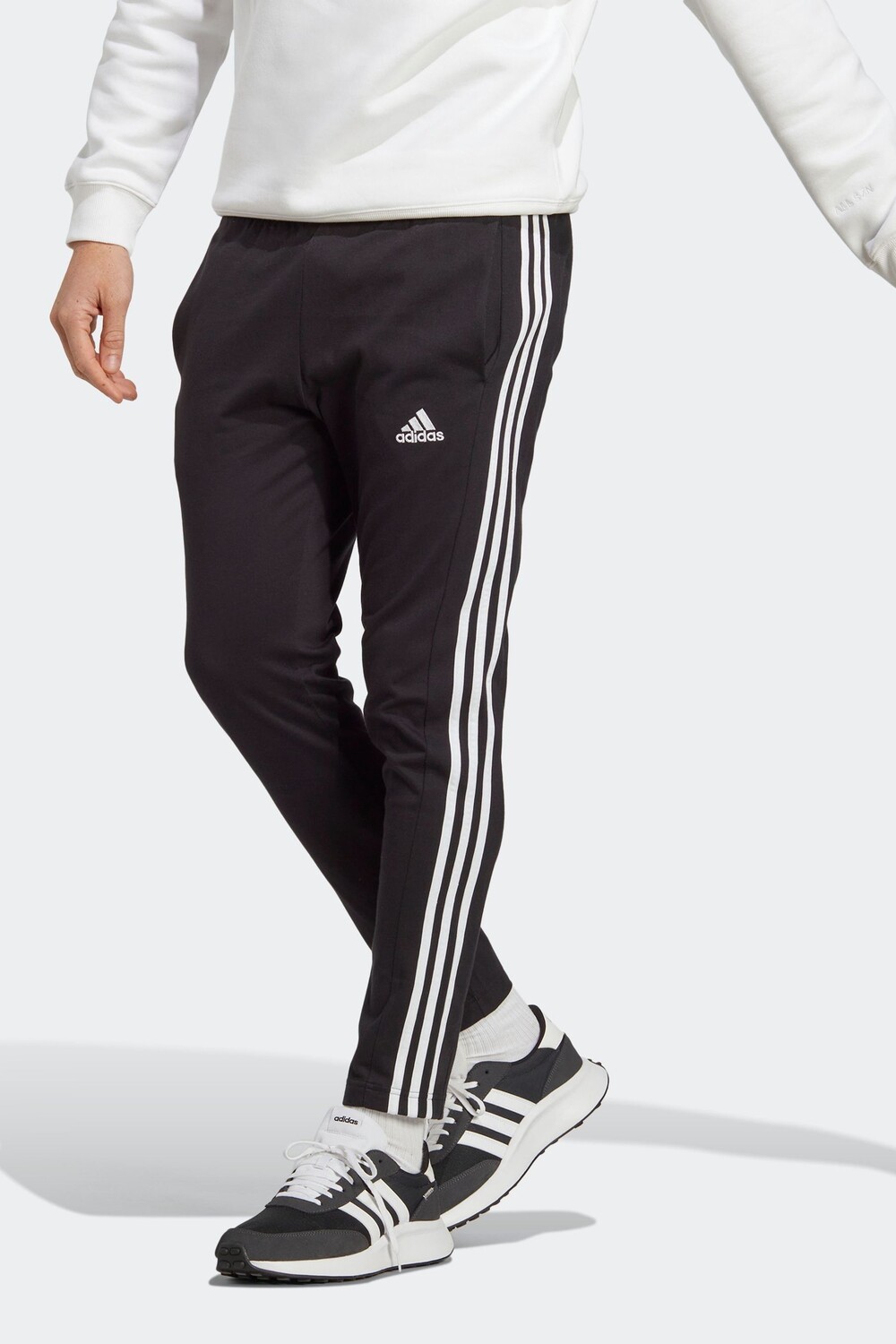 

Спортивная одежда Essentials Essentials Трикотажные джоггеры с 3 полосками и зауженными штанинами adidas, черный