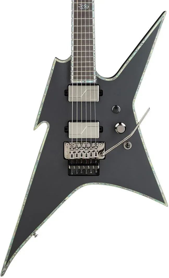 

Нью-Би-Си Rich Ironbird Extreme с электрогитарой Floyd Rose — матовый черный