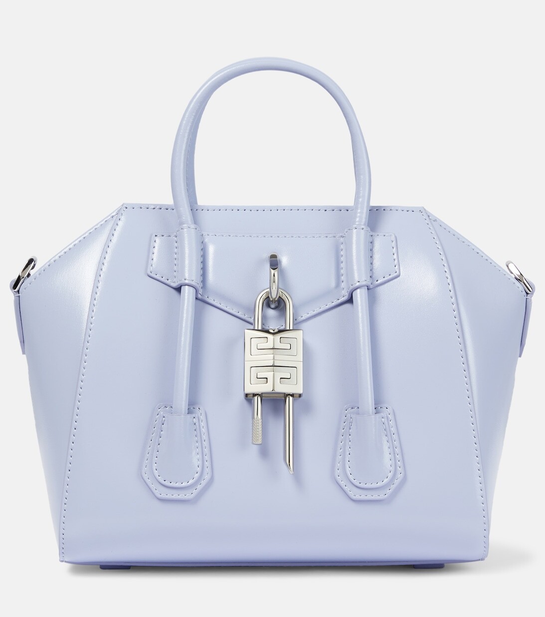 

Кожаная сумка-тоут Antigona Lock Mini Givenchy, фиолетовый