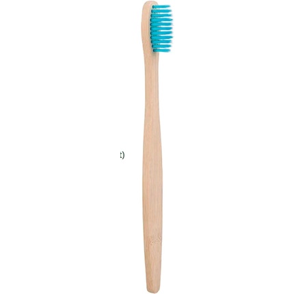 Бамбуковая зубная щетка синего цвета, экологически чистая, биоразлагаемая, натуральная, веганская, для взрослых и детей Ewanto