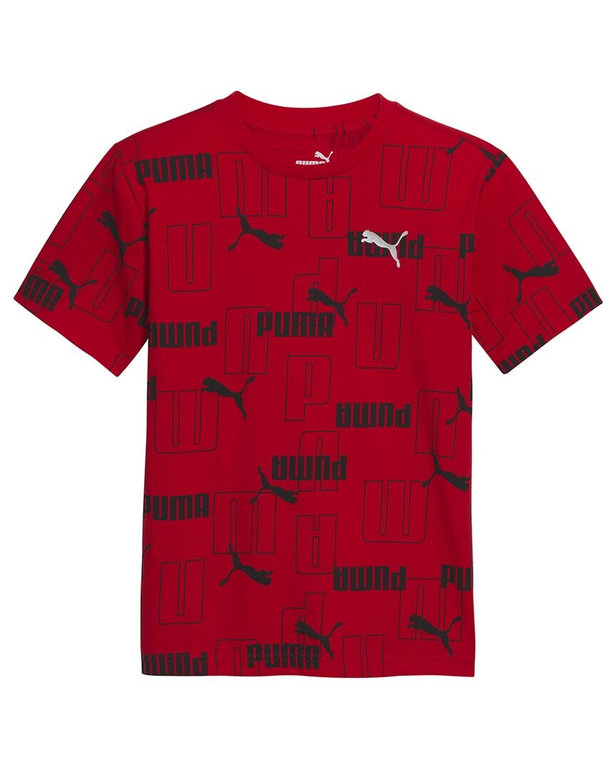 

Модная трикотажная футболка PUMA Logo Lab Pack, красный