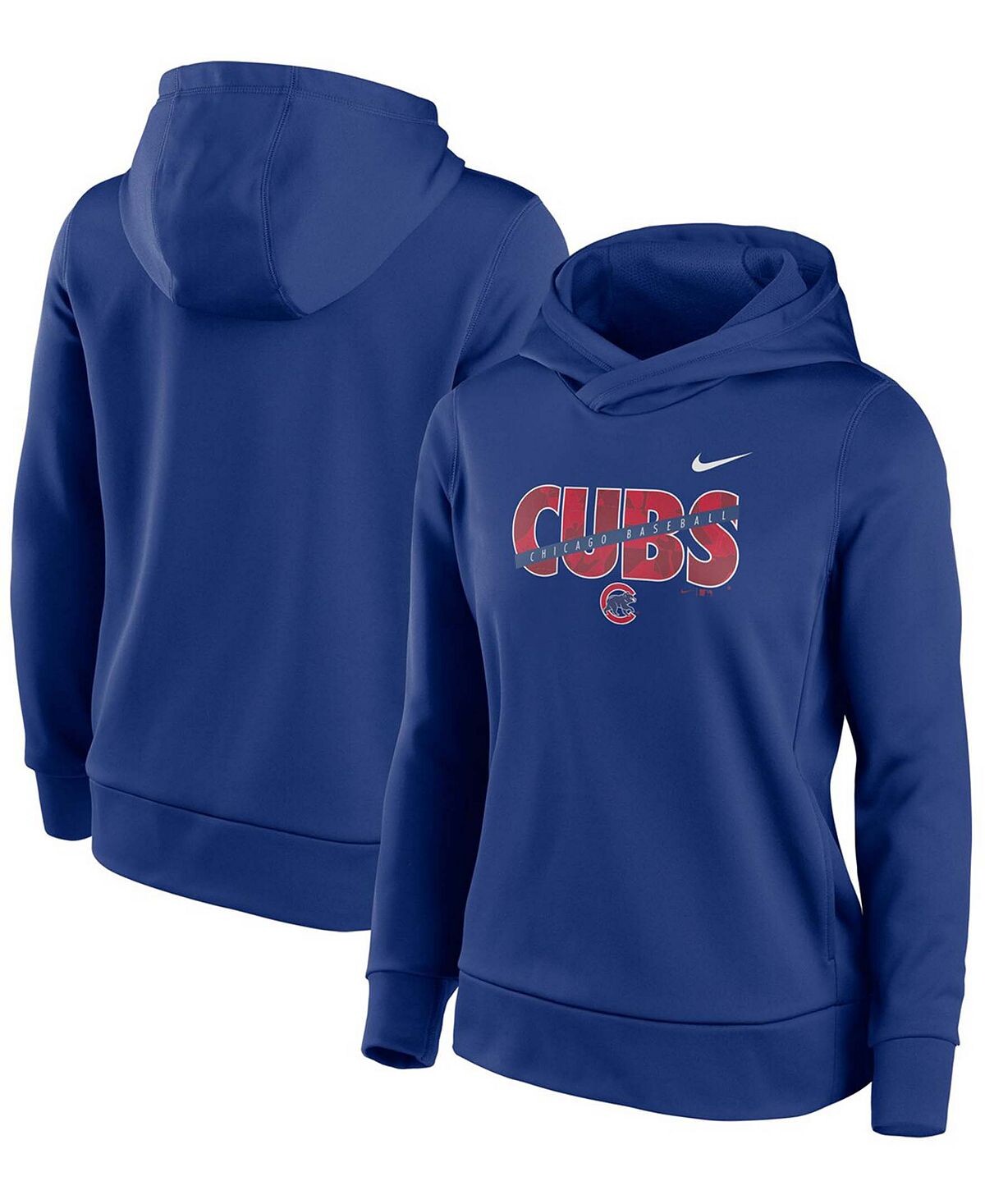 

Женский пуловер с капюшоном Royal Chicago Cubs Club Angle Performance Nike