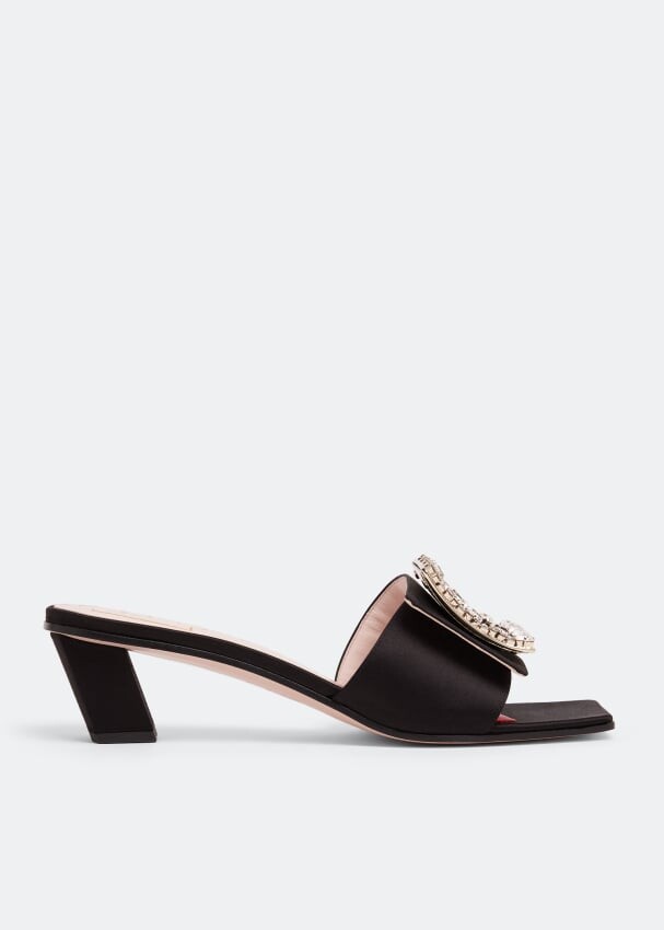 

Мюли Roger Vivier Love Rhinestone Buckle, черный