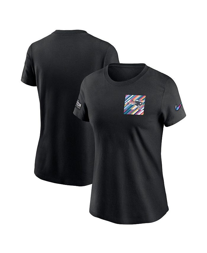 

Женская черная футболка Tri-Blend New England Patriots 2023 NFL Crucial Catch Sideline Nike, черный