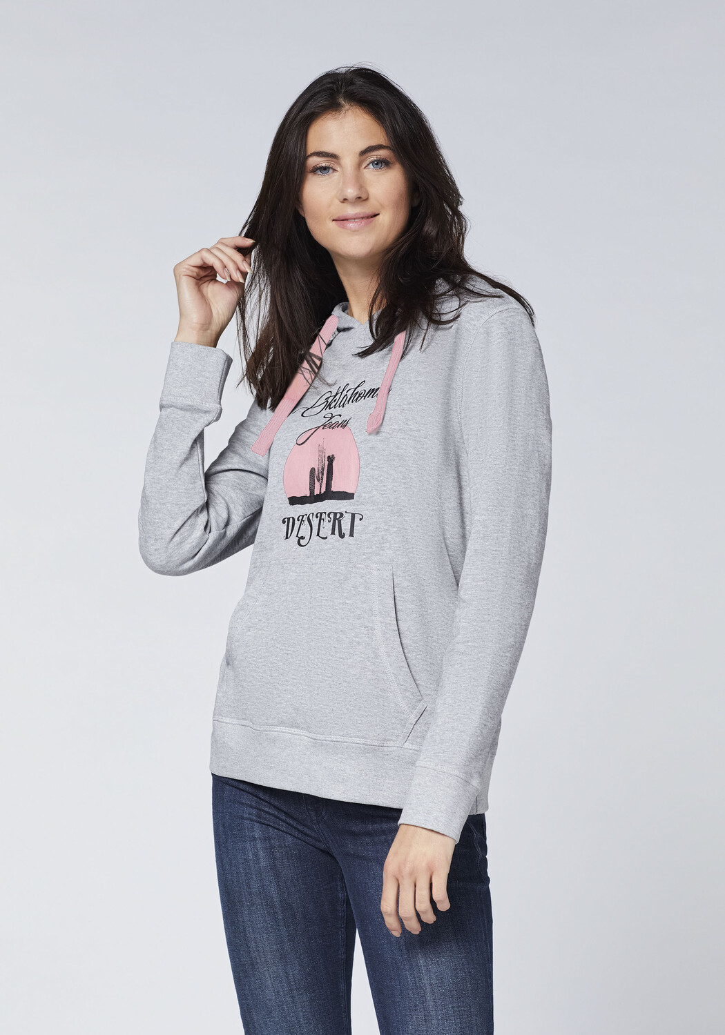 

Толстовка Oklahoma Jeans Hoodie, серый