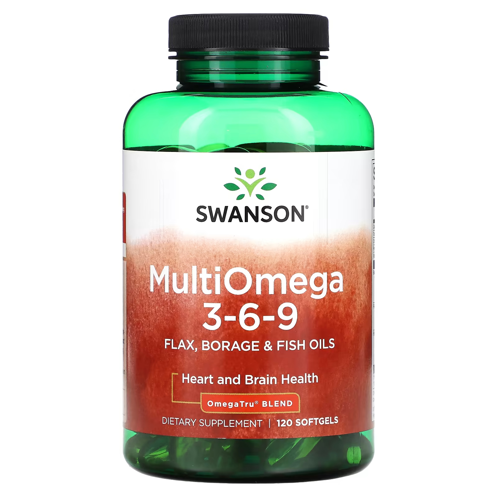 Пищевая добавка Swanson MultiOmega 3-6-9, 120 мягких таблеток