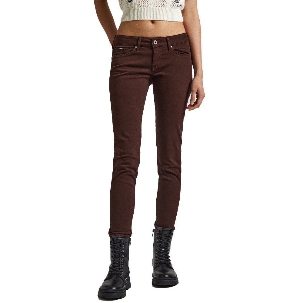 

Брюки Pepe Jeans Soho Mid Waist, коричневый