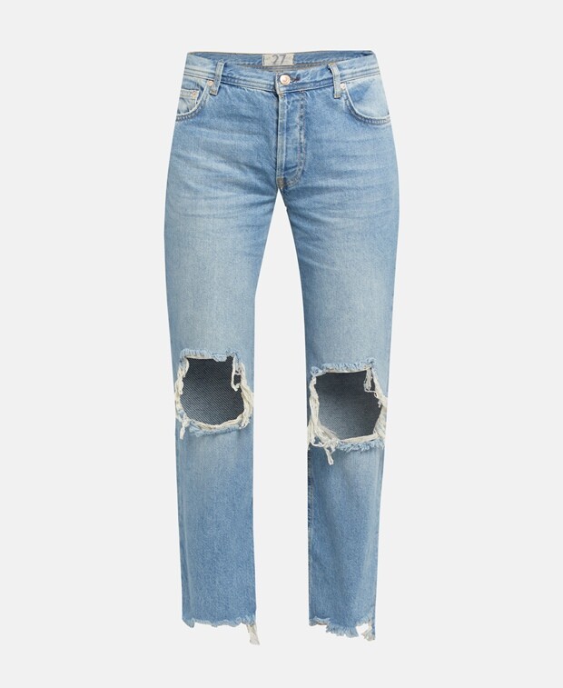 

Джинсы свободного кроя Free People, синий