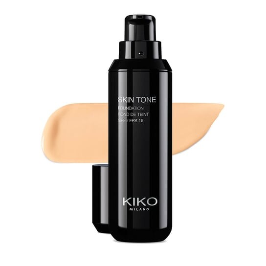 

Тональная основа Skin Tone, Осветляющая основа-флюид SPF 15 Warm Beige 10 30 мл KIKO Milano