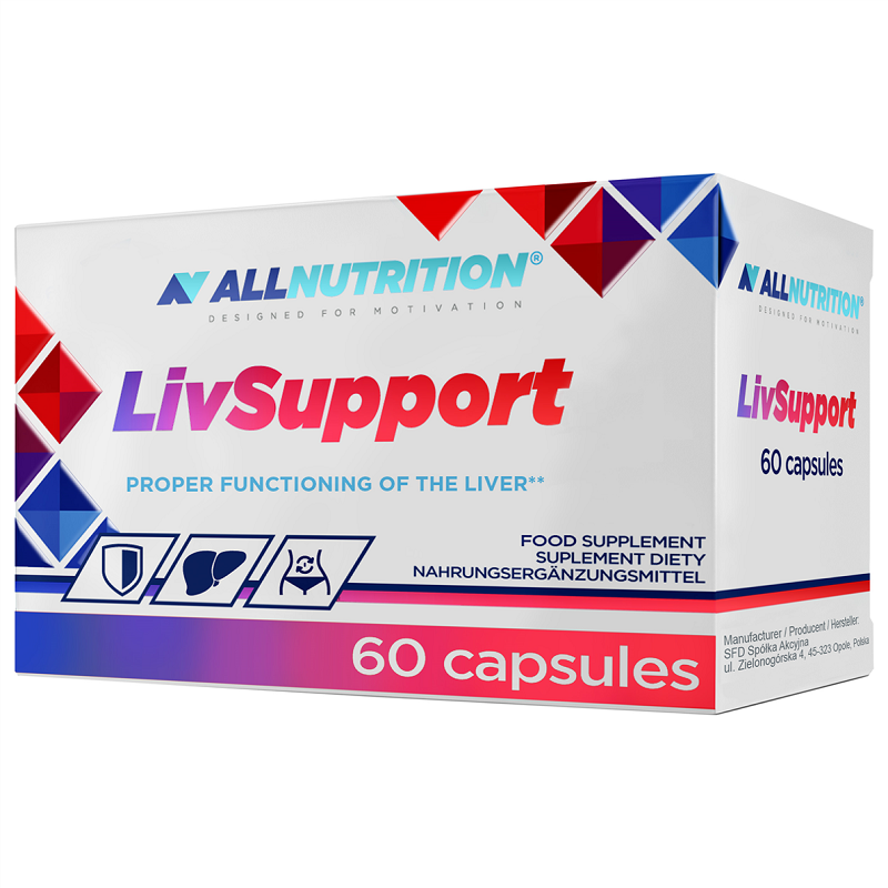 Препарат, поддерживающий функцию печени Allnutrition Livsupport, 60 шт препарат поддерживающий функцию кишечника olimp kolonbiotic ibs 20 шт
