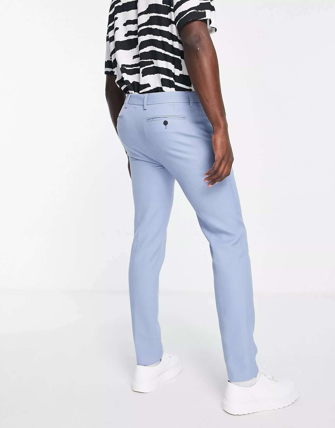 

Синие фактурные брюки-скинни Topman, Синий
