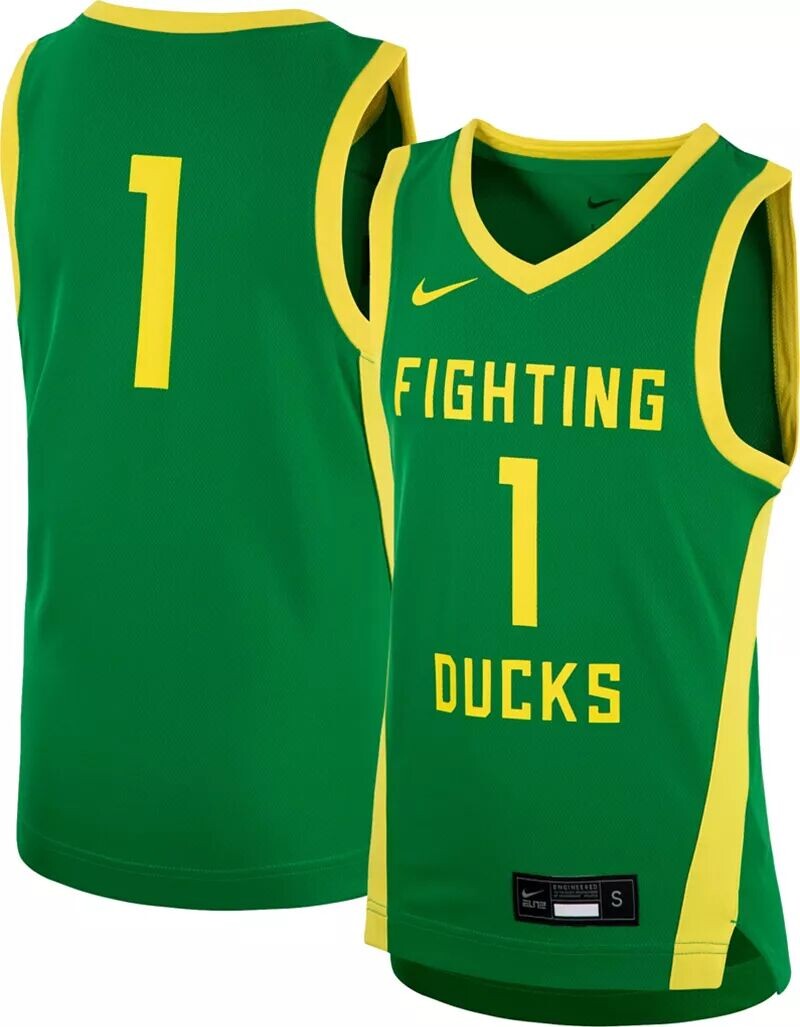 

Зеленая реплика баскетбольной майки Nike Youth Oregon Ducks #1