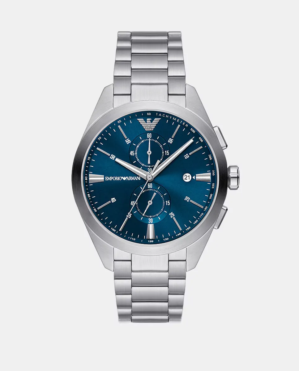

Мужские часы AR11541 стальной хронограф Emporio Armani, серебряный