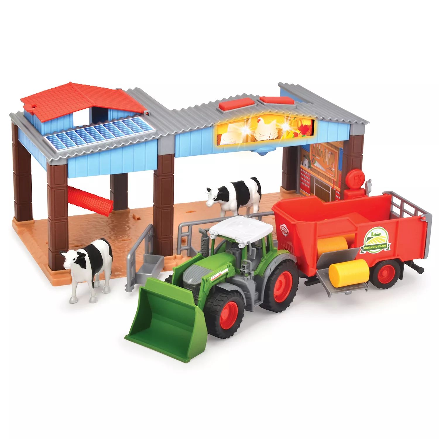 Dickie Toys: игровой набор со светом и звуком на ферме Dickie Toys dickie toys полицейская остановка