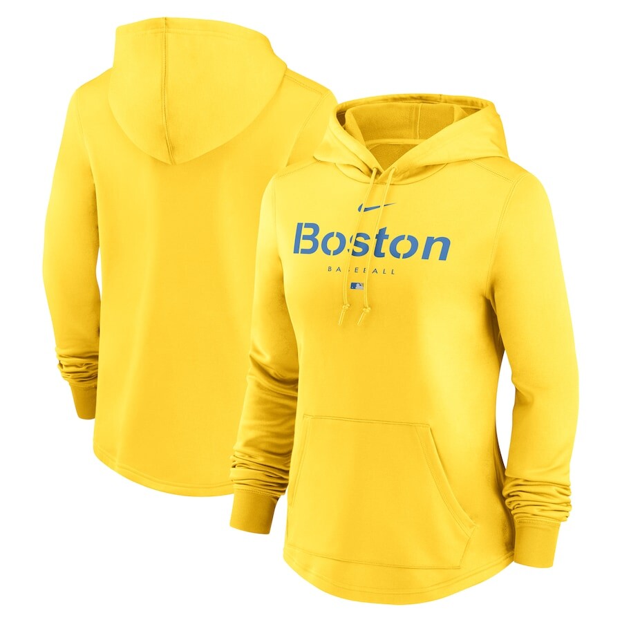 

Пуловер с капюшоном Nike Boston Red Sox, золотой