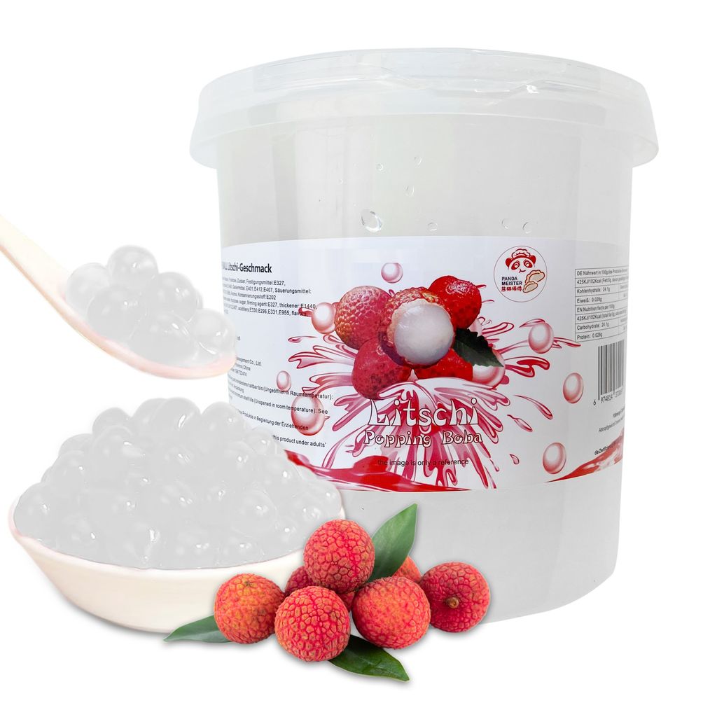 

Bubble Tea Popping Boba-XXL Litchi Boba 3 кг — натуральный и веганский — отличные идеи для приготовления пузырькового чая своими руками и фантастических вечеринок боба Pandameister